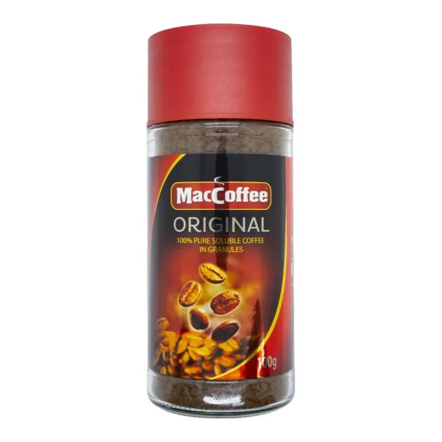 Maccoffee Original Instant Coffee Jar 100G